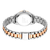 Esprit Women's Two-Tone Stainless Steel Watch with Blue Sunray Dial & Fluted Bezel