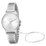 Esprit Violet Women Silver Dial Silver Tone Watch