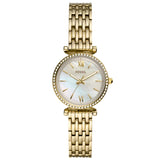 Fossil Carlie Mini Ladies Three-Hand Gold-Tone Stainless-Steel Watch