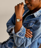 Fossil Harlow Ladies Three-Hand Medium Brown Leather Watch