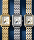 Fossil Raquel Sun Moon Multifunction Two-Tone Stainless Steel Watch