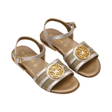Elie Saab Kids Girl's Gold Sandal