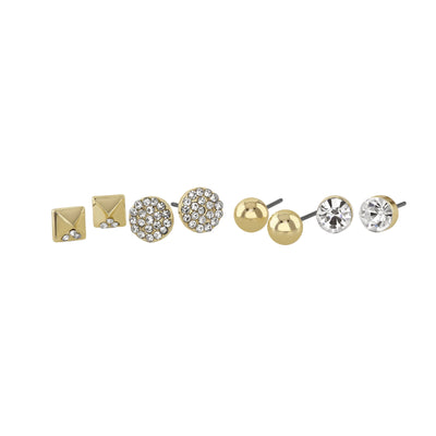 Buckley London 4Pcs Ladies Earring Pack- Gold