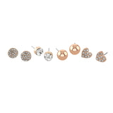 Buckley London 4Pcs Ladies Earring Pack- Rose Gold