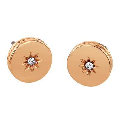 Buckley London Polished Set Of Two Rose Gold Stud Earrings Imitation rose Gold