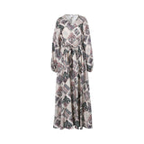 Eleventy Women's Linen-Blend Collared Maxi Dress