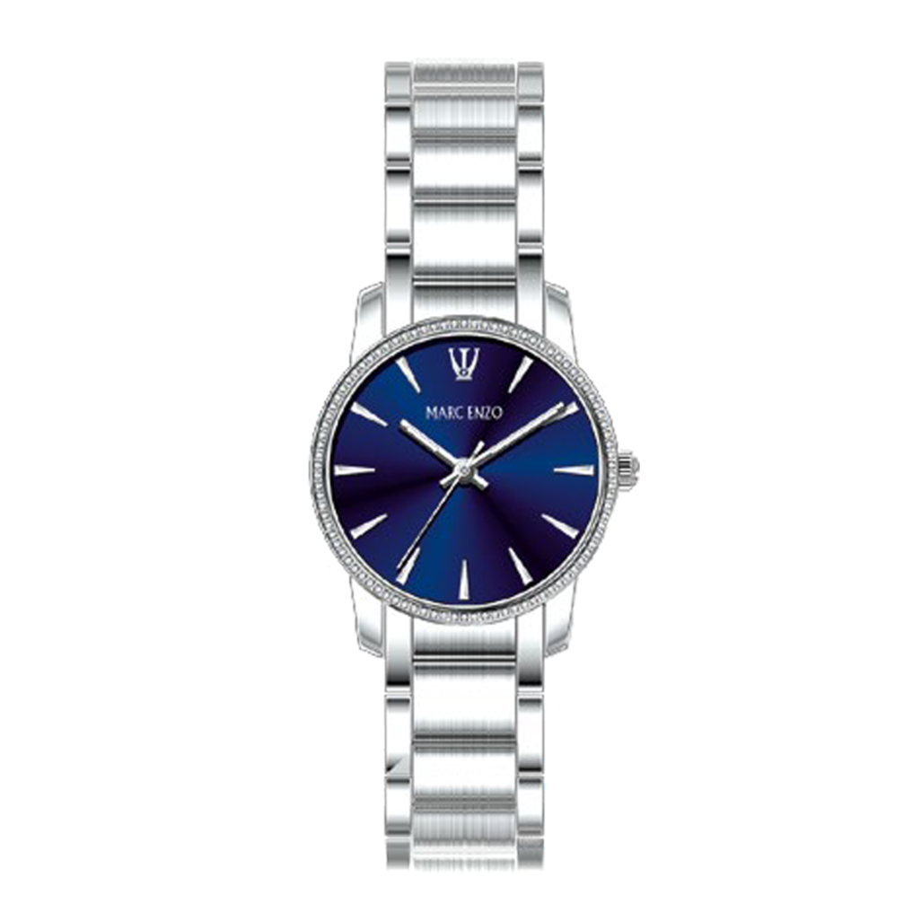 Marc Enzo Ladies Blue Dial Stainless Steel Quartz Watch | Collection: Watches | Fashion Watches | GCC | Gift Box | Watch | Watches | Who: For Her | Women | Womens | Womens Watches Marc Enzo Ladies Blue Dial Stainless Steel Quartz Watch | Collection: Watches | Fashion Watches | GCC | Gift Box | Watch | Watches | Who: For Her | Women | Womens | Womens Watches