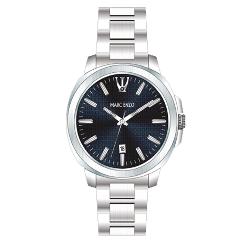 Marc Enzo Gents Blue Dial Stainless Steel Quartz Watch | Fashion Watches | GCC | Men | Mens | Mens Watches | Watch | Watches Marc Enzo Gents Blue Dial Stainless Steel Quartz Watch | Fashion Watches | GCC | Men | Mens | Mens Watches | Watch | Watches