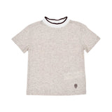 Eleventy Kids Beige Cotton T-Shirt with Logo – Order Online Today