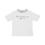 Eleventy Kids Girl's White T-Shirt