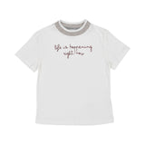 Eleventy Kids Girl's White T-Shirt