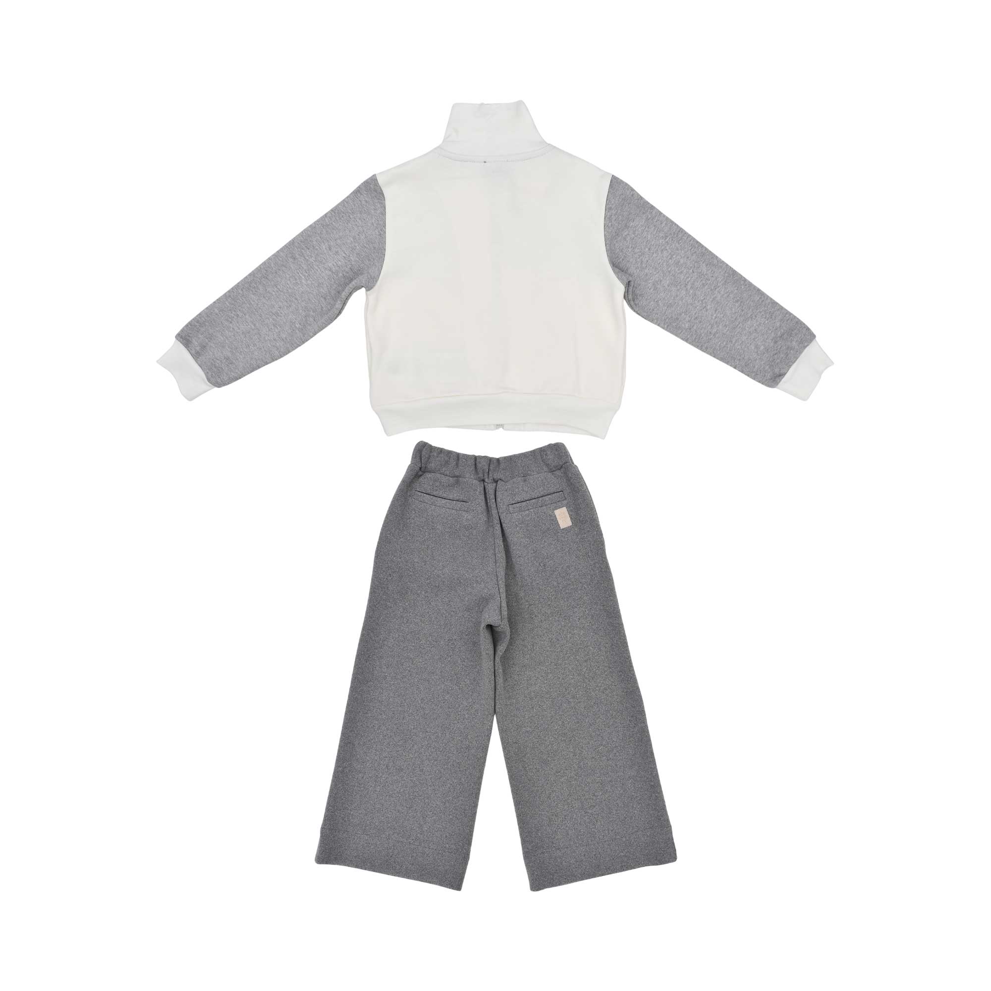 Eleventy Kids Grey Two-Piece Set Jacket and Trousers – Available for Online Purchase