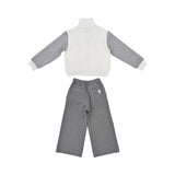 Eleventy Kids Grey Two-Piece Set Jacket and Trousers – Available for Online Purchase