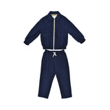 Eleventy Kids Navy Jacket and Trousers Set