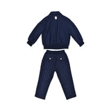 Eleventy Kids Navy Jacket and Trousers Set – Available for Online Purchase