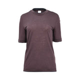 Eleventy Women's Deep Plum Cotton T-Shirt with Crew Neck and Relaxed Fit — Shop the Latest Online