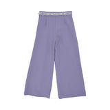 Elisabetta Franchi girls purple wide-leg trouser back view T-shirt  casual Wear – Find Online Today
