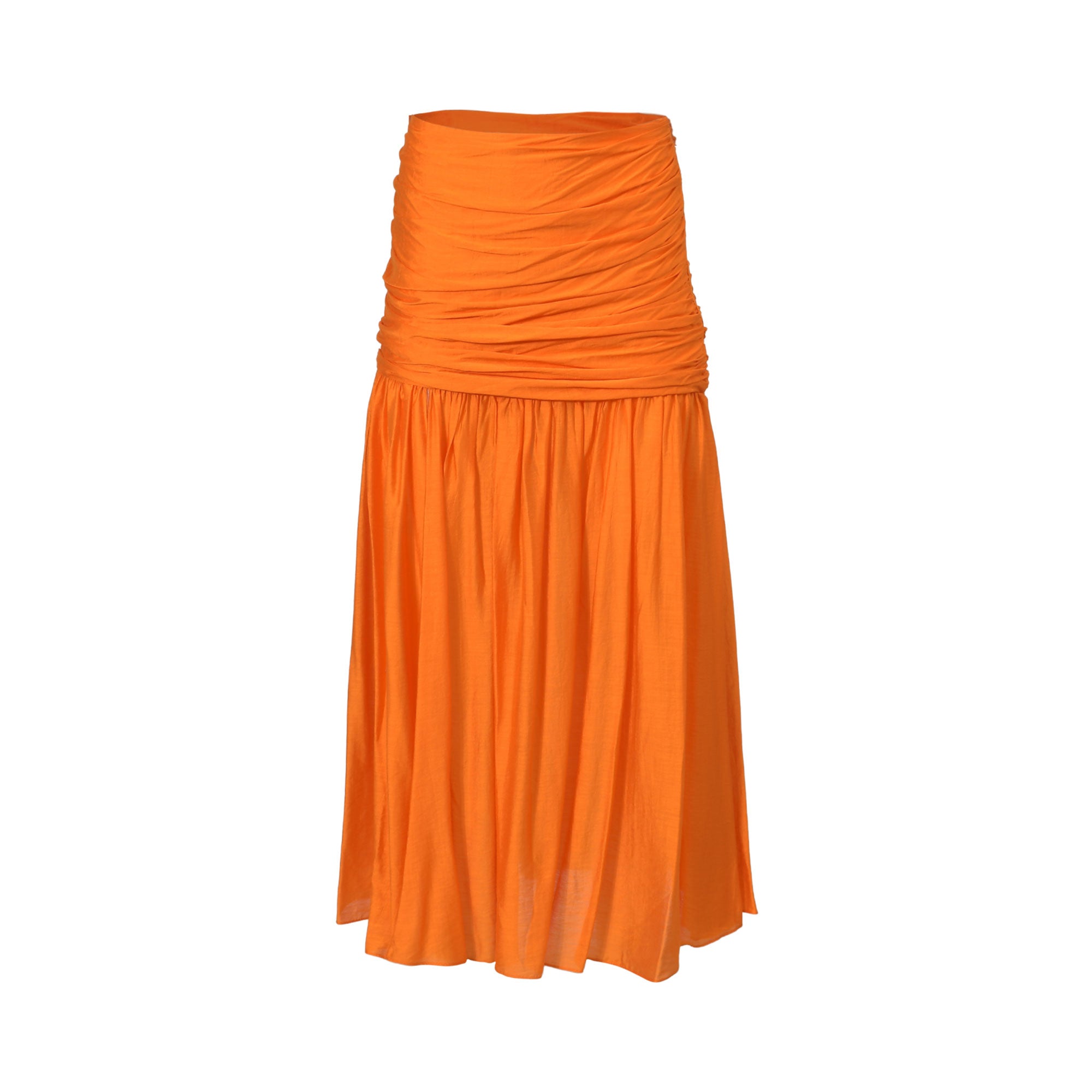 A0251004 طقم تنورة وشال زيتوني XS SS26