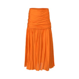 A0251004 طقم تنورة وشال زيتوني XS SS26