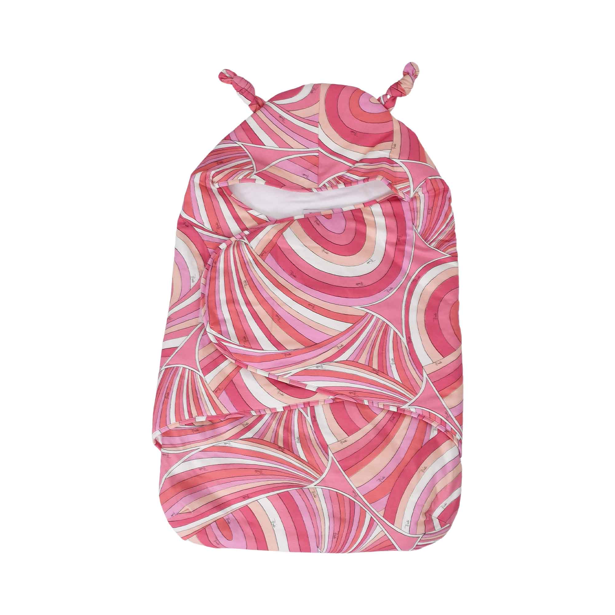 Emilio Pucci Kids Pink Baby Nest with signature print – Available Online Today