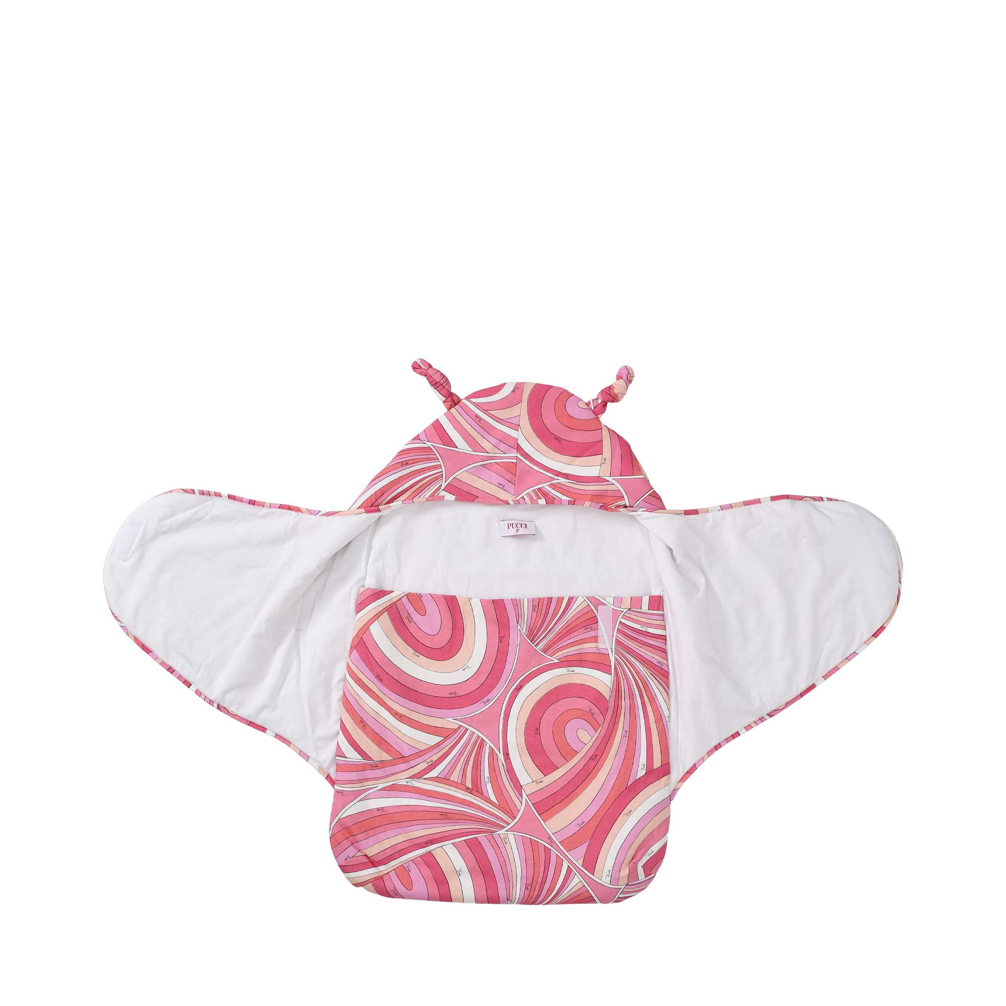 Emilio Pucci Kids Pink Baby Nest with signature print – Available Online Today
