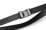 Samsonite AAMIR II Biz Plate AL Auto 04 Black Leather Belt