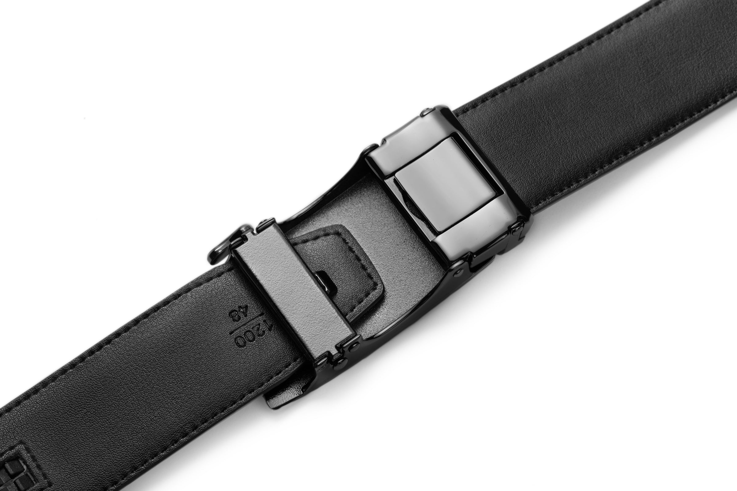 Samsonite AAMIR II Biz Auto Plate Black Leather Belt