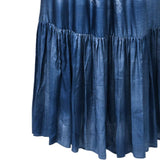 Blue skirt with a white background.