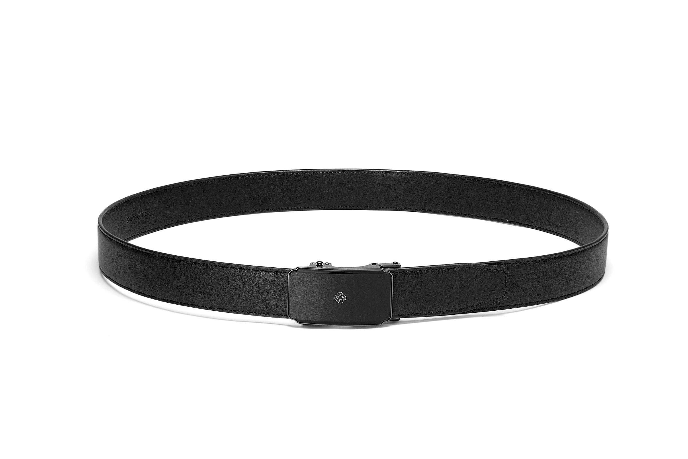 Samsonite AAMIR II Biz Auto Plate Black Leather Belt