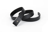Samsonite AAMIR Basic Auto Golden Logo Black Leather Belt