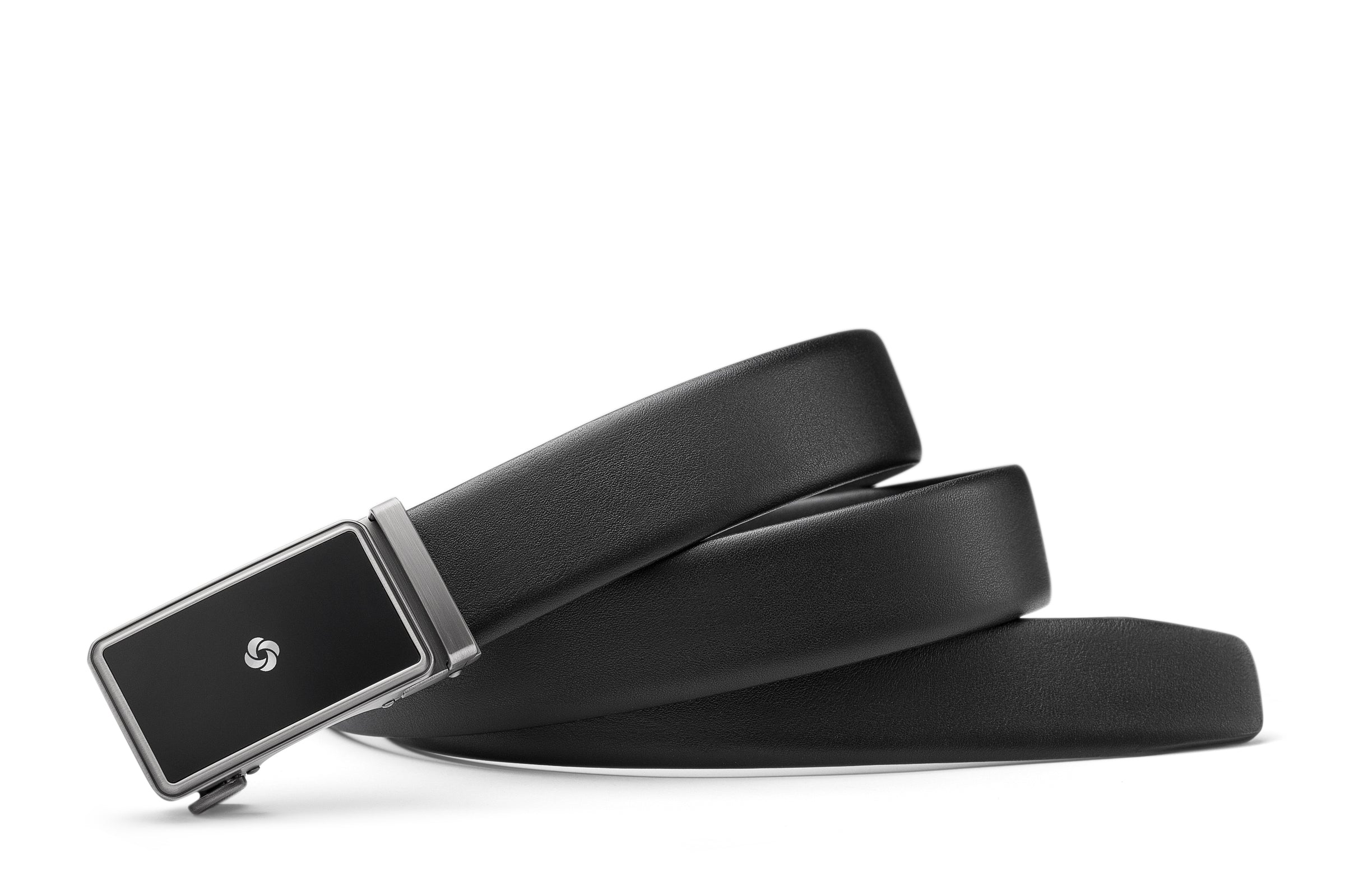 Samsonite AAMIR II Biz Plate AL Auto 02 Black Leather Belt