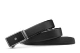 Samsonite AAMIR II Biz Plate AL Auto 02 Black Leather Belt