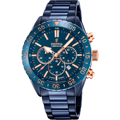 Festina Ceramic Men's Blue Watch