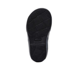 Pair of FARES brand white leather sandals with black soles and adjustable heel straps, featuring a modern geometric cutout design on a white background.