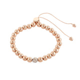 Buckley London Rose Gold Simplicity Bead Bracelet Rose Gold