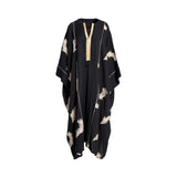 Fahm Women's Black and Gold Dress, Free Size