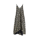 Fahm Women's Black and Gold Dress, Free Size