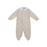 Jules & Juliette Paris Beige FLIGHTY Baby Pyjama Cotton Embroidered