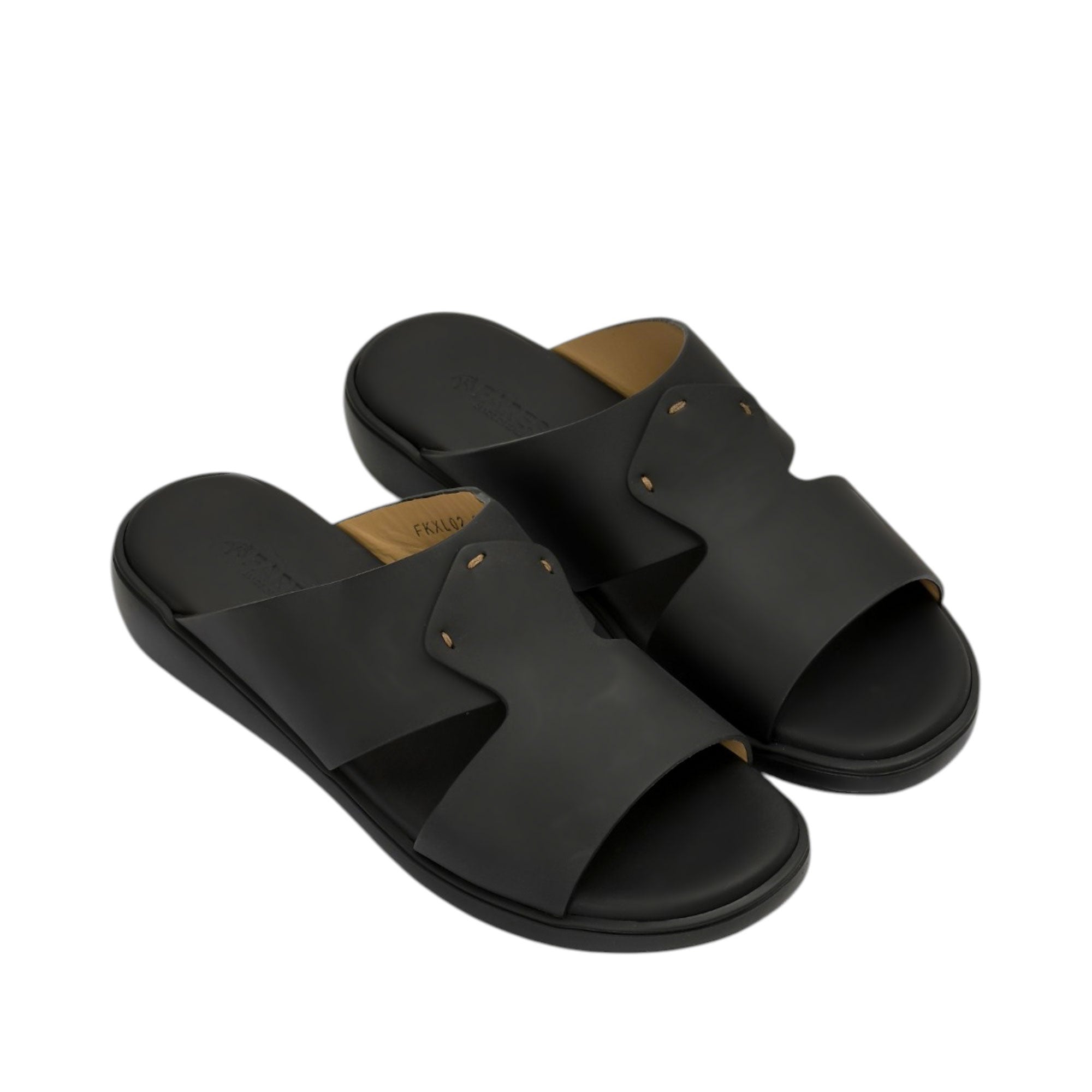 Fares Kids Boy's Junior Gommato Open-Toe Arabic Black Sandals