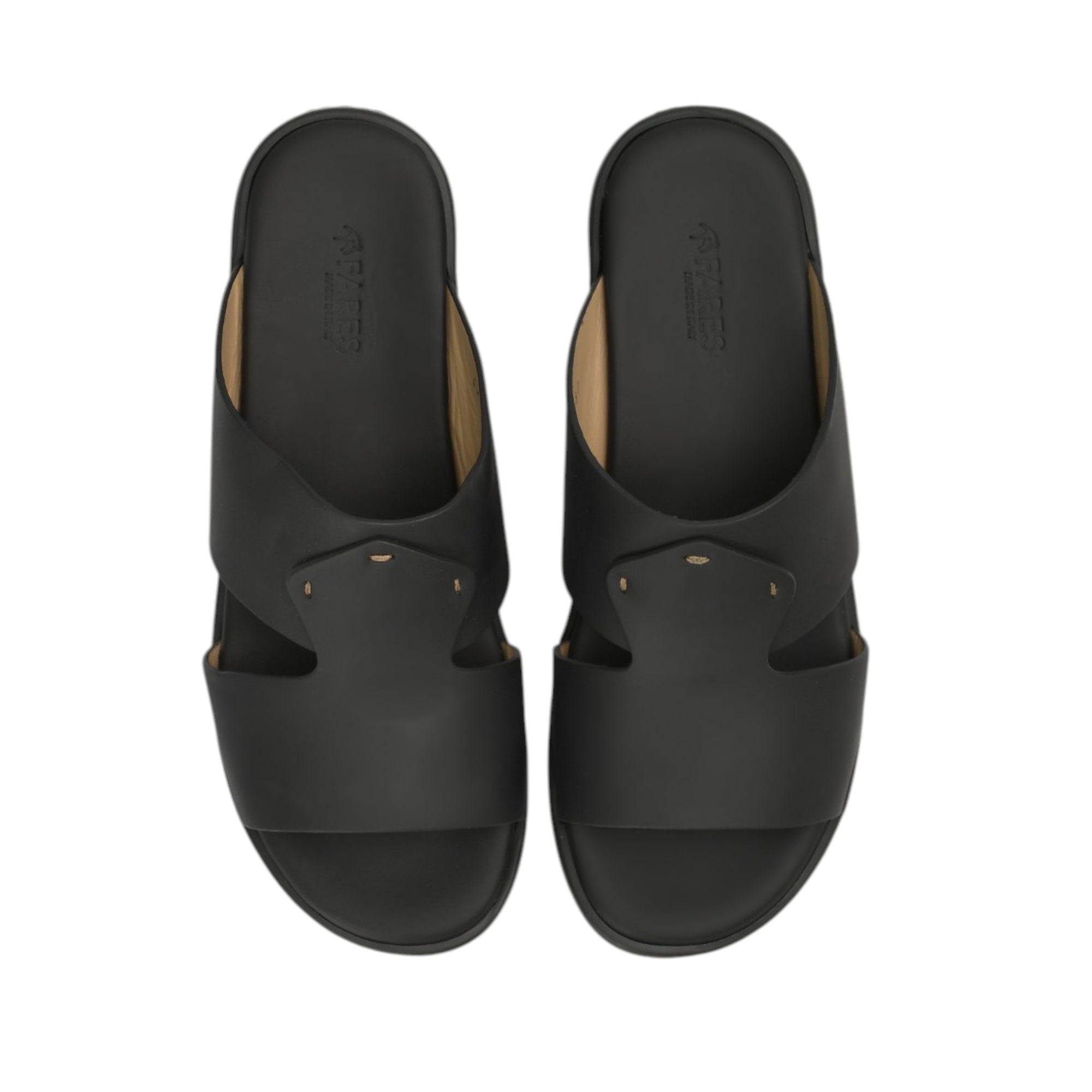Fares Kids Boy's Junior Gommato Open-Toe Arabic Black Sandals