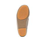 FARES brand men's Arabian leather sandals in dark grey with tan insoles and silver buckles, shown on a white background.