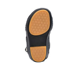 FARES brand luxury boys' sandals leather with tan footbeds and silver "F" logo buckles on a white background.