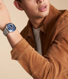 Fossil Sport Tourer Gents Blue Dial Stainless Steel Chronograph Watch