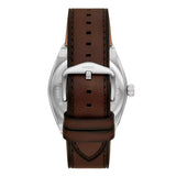 Fossil Everett Gents Three-Hand Date Brown Leather Watch