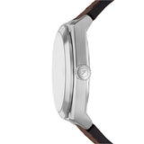 Fossil Everett Gents Three-Hand Date Brown Leather Watch