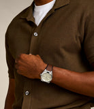 Fossil Everett Gents Three-Hand Date Brown Leather Watch