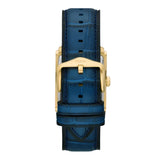 Fossil Carraway Gents Three-Hand Navy Croco Leather Strap Watch