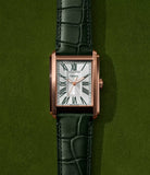 Fossil Carraway Gents Three-Hand Green Croco LiteHide™ Leather Watch