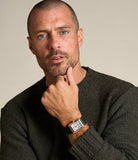 Fossil Carraway Gents Three-Hand Green Croco LiteHide™ Leather Watch