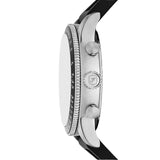 Fossil Sport Tourer Men’s Chronograph Watch with White Dial & Black Silicone Strap